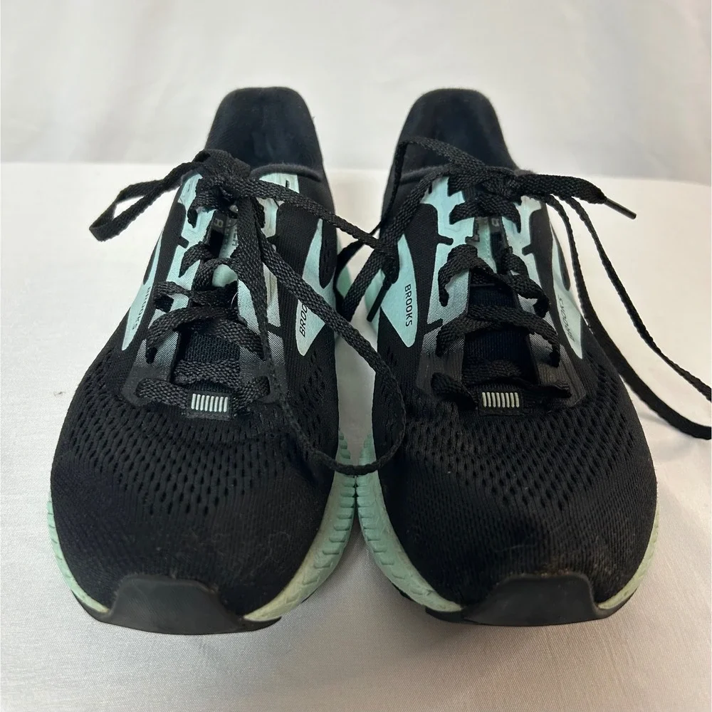 Brooks Launch 8 Womens Running Shoes Black Mint Green Speed Neutral Size  7 - Picture 8 of 16